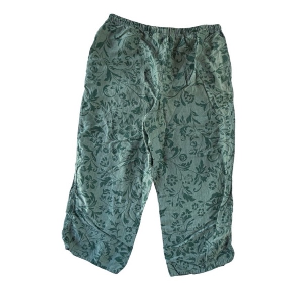 Tommy Bahama Teal Linen-Blend Pants - Picture 2 of 5